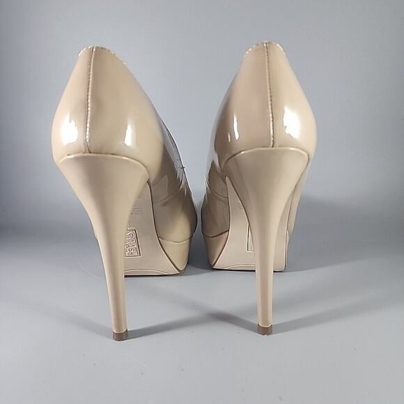 Brash Platform Spiked Stilettos - Tan - Size 7.5 BAD Girl Pumps - Picture 9 of 10